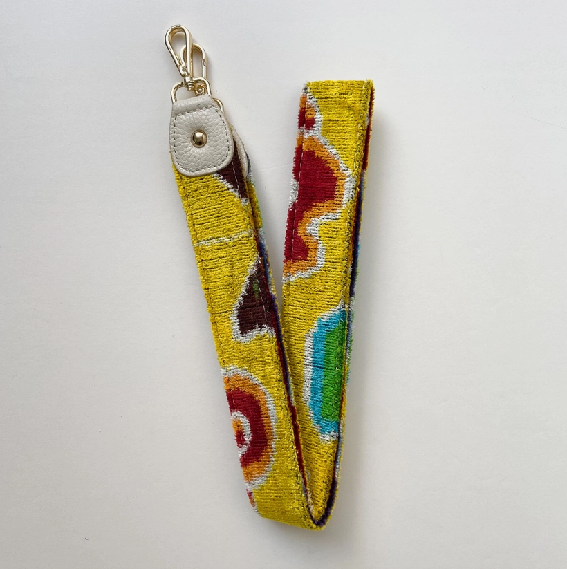 Multicolor Clouds Ikat Strap