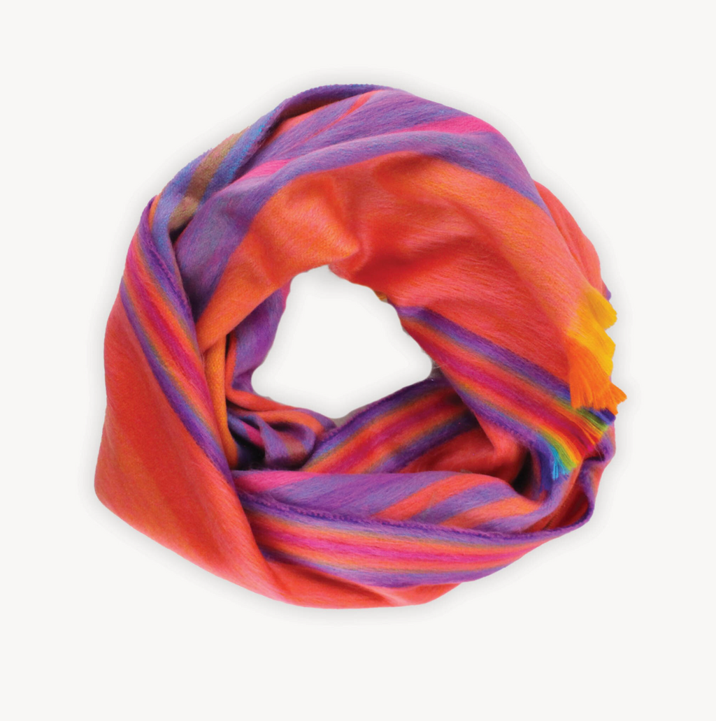 Seamless Scarf Sunset Stripe