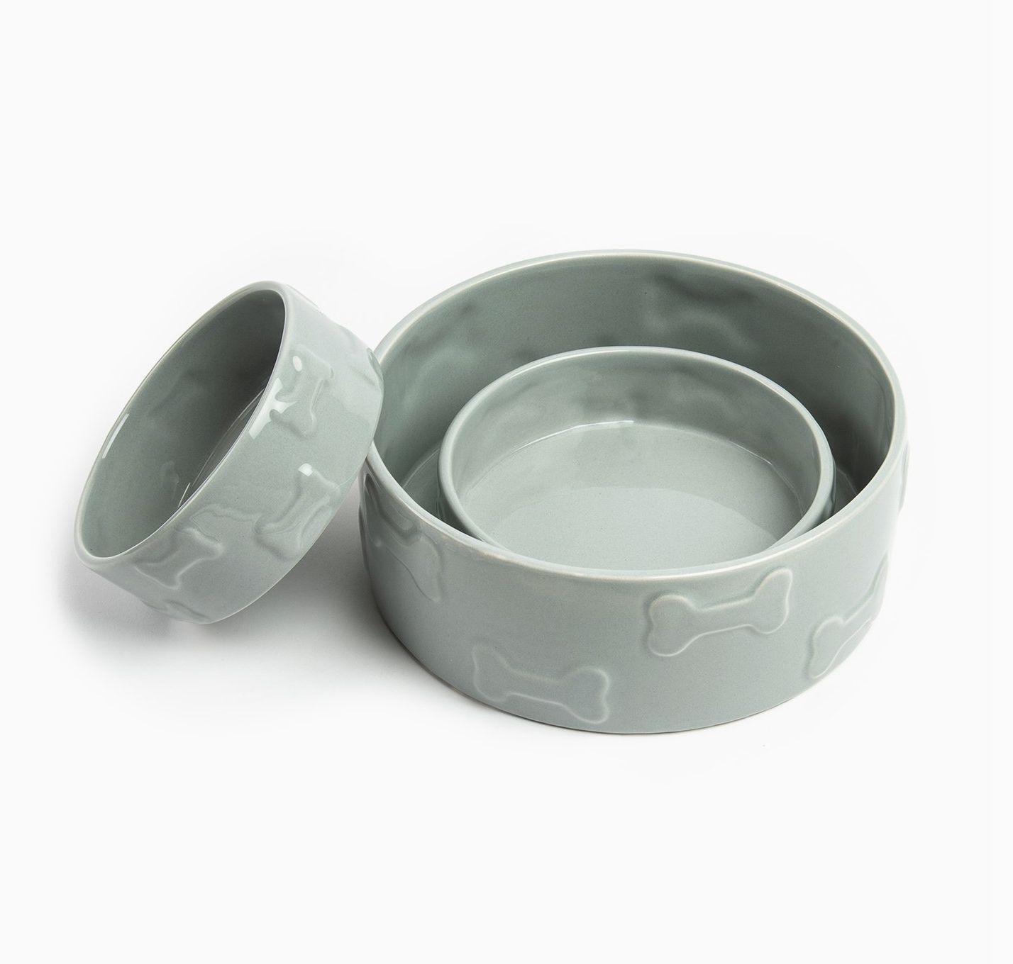 Manor Gray Pet Bowl