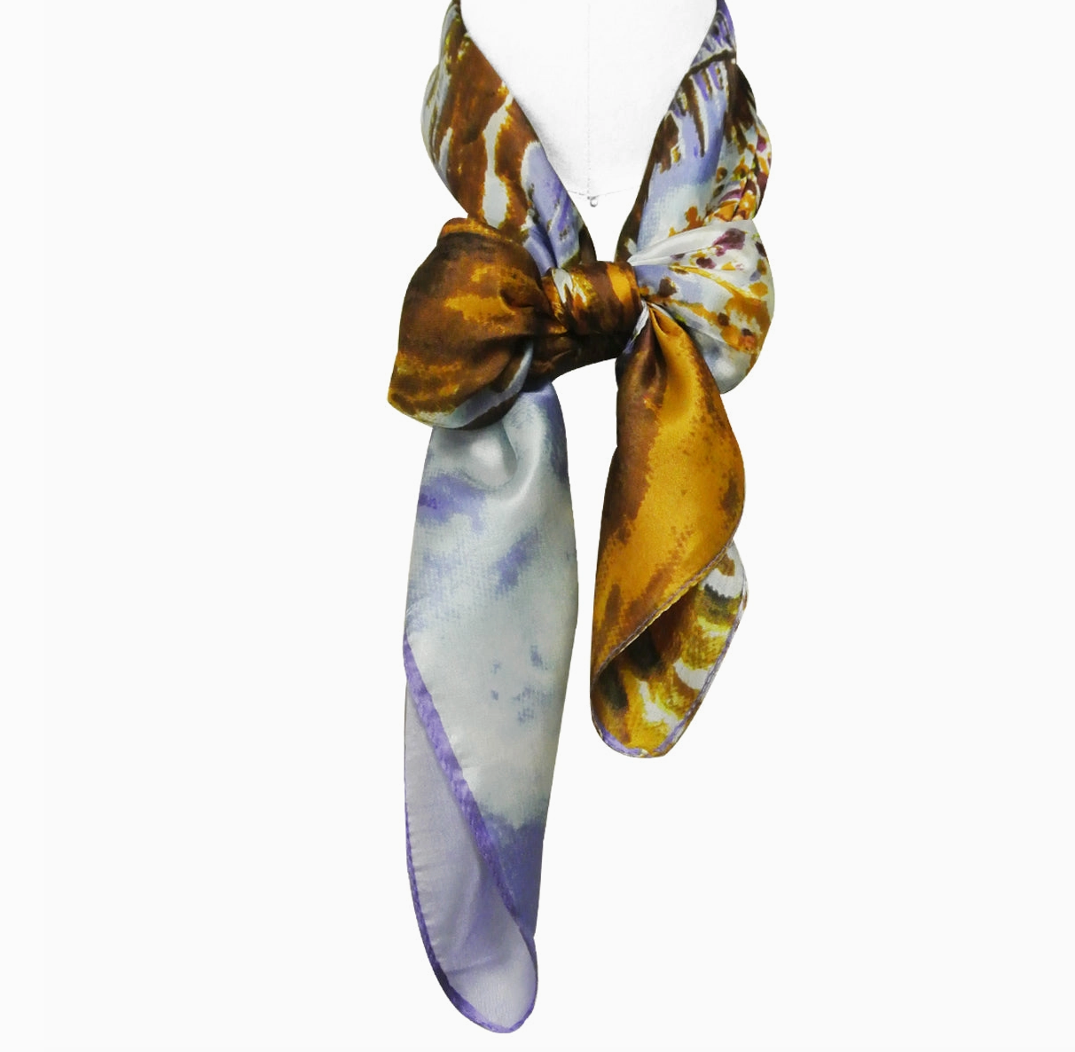 Silk Scarf Peach Tree