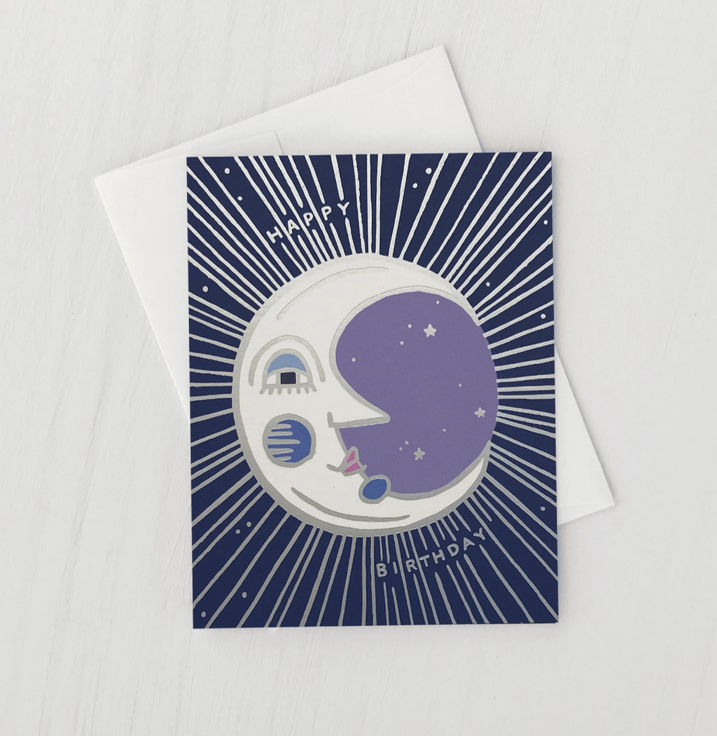 Moon Birthday Card