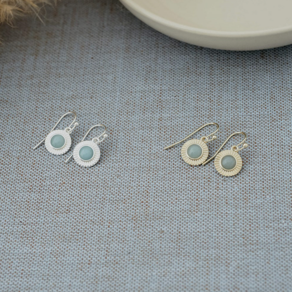 Glee Lila Earrings Amazonite