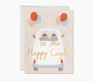 Away They Go Wedding Card