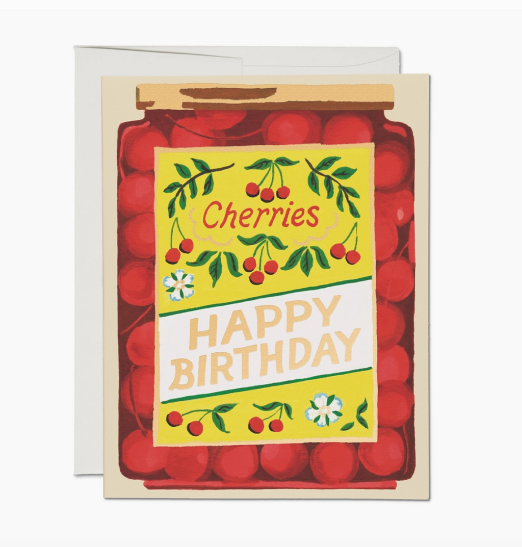 Jar Of  Cherries Card