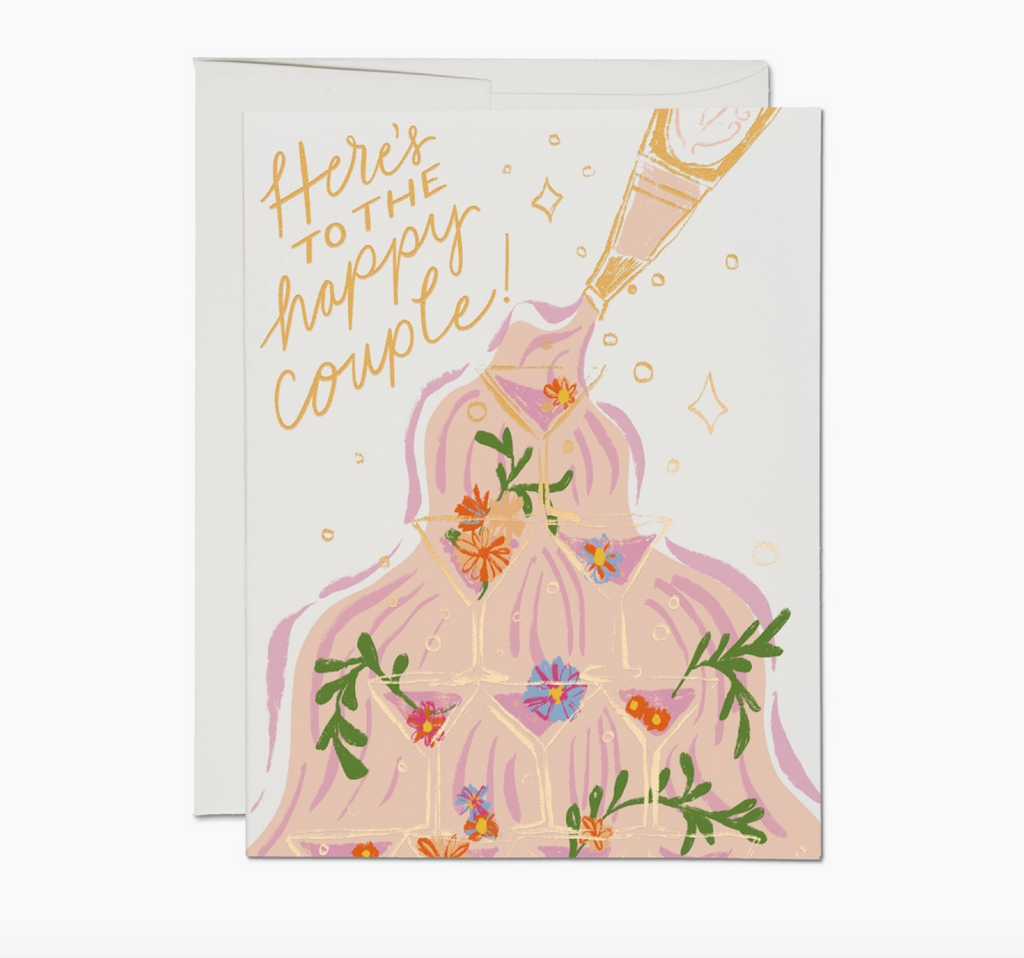 Champagne Fountain Card