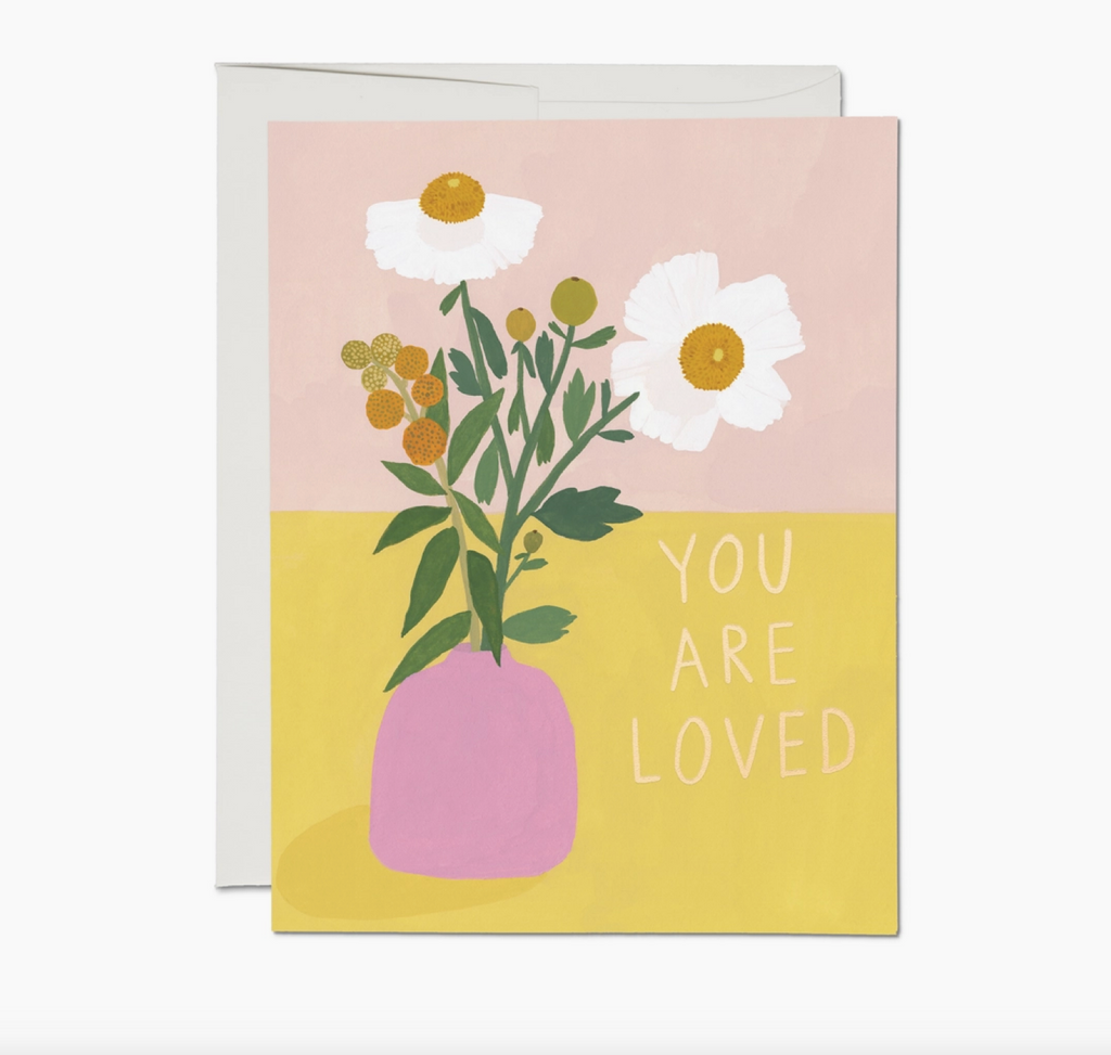 White Poppies Card