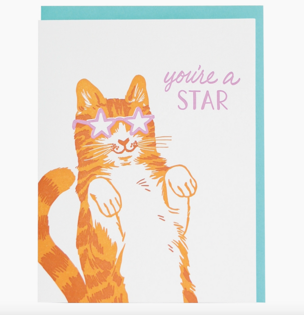 Star Cat Friendship Card