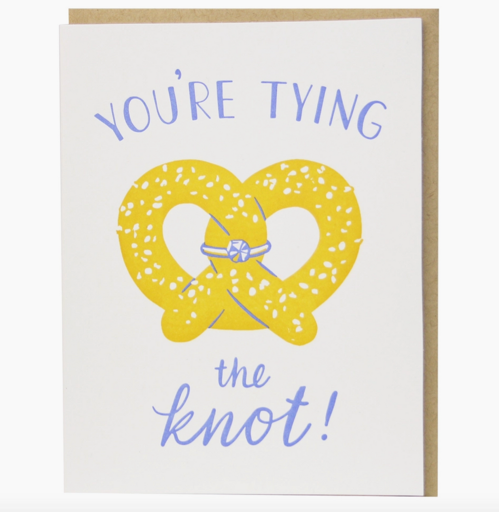 Pretzel Engagement Card