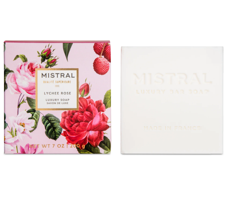 Mistral Luxe Bar Soap Lychee Rose