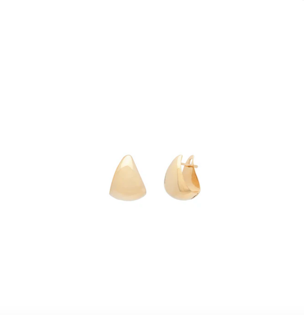 Leah Alexandra Claw Hoops Petite Gold