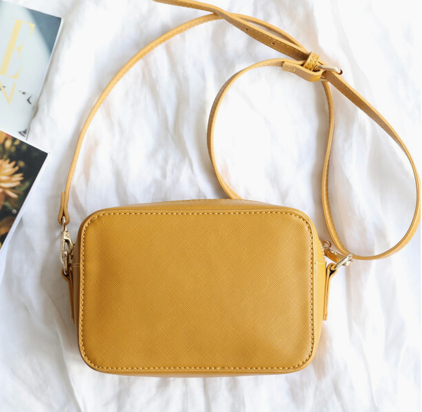 Mustard Rectangular Crossbody Bag