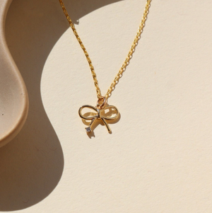 Token Petite Bow Charm Necklace