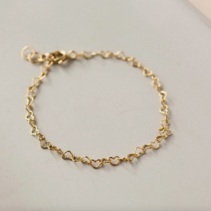 Token Heart Chain Bracelet