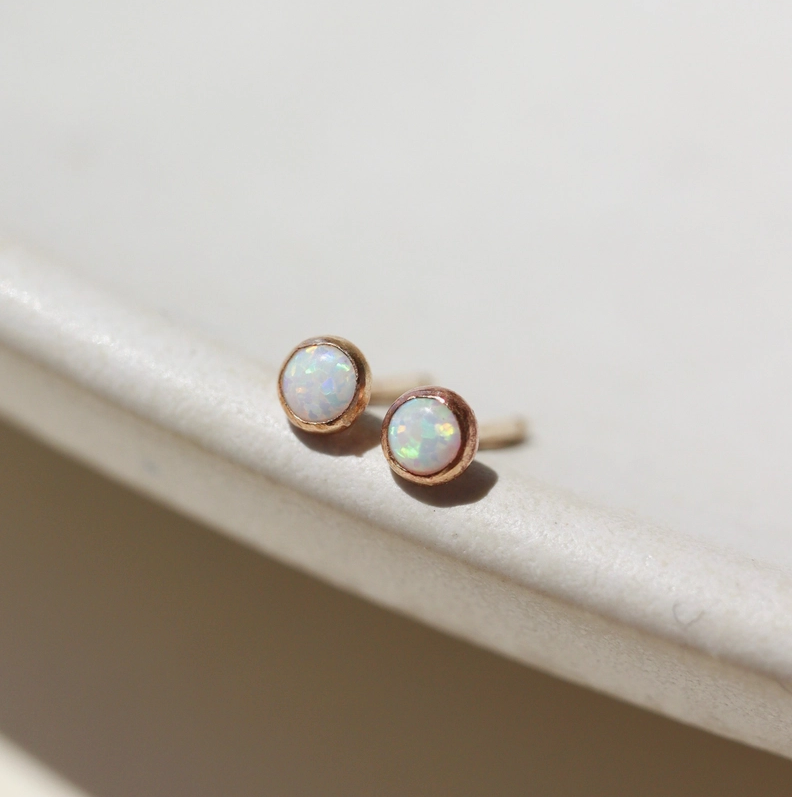 Token Petite Opal Studs