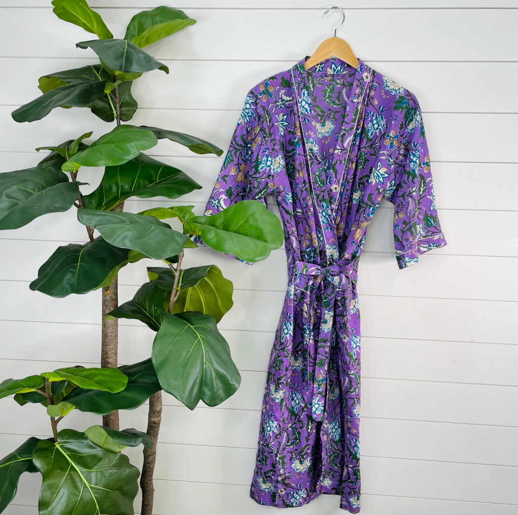 Iris Floral Kimono