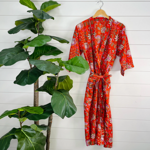 Tangerine Bloom Kimono