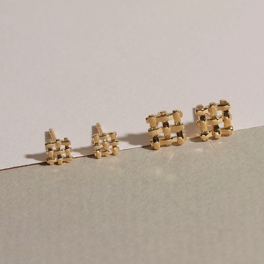 Lindsay Lewis Crosshatch Studs