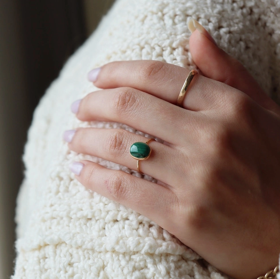 Token Malachite Ring