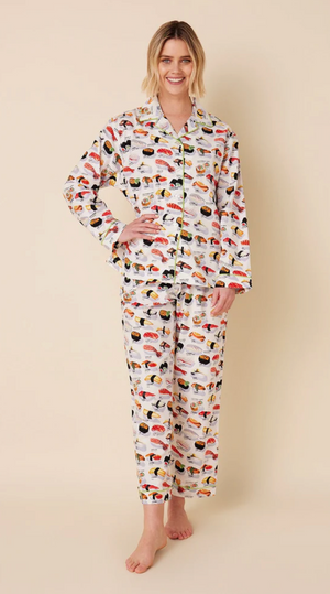 The Cat's Pajamas Sushi Cotton Pajama White