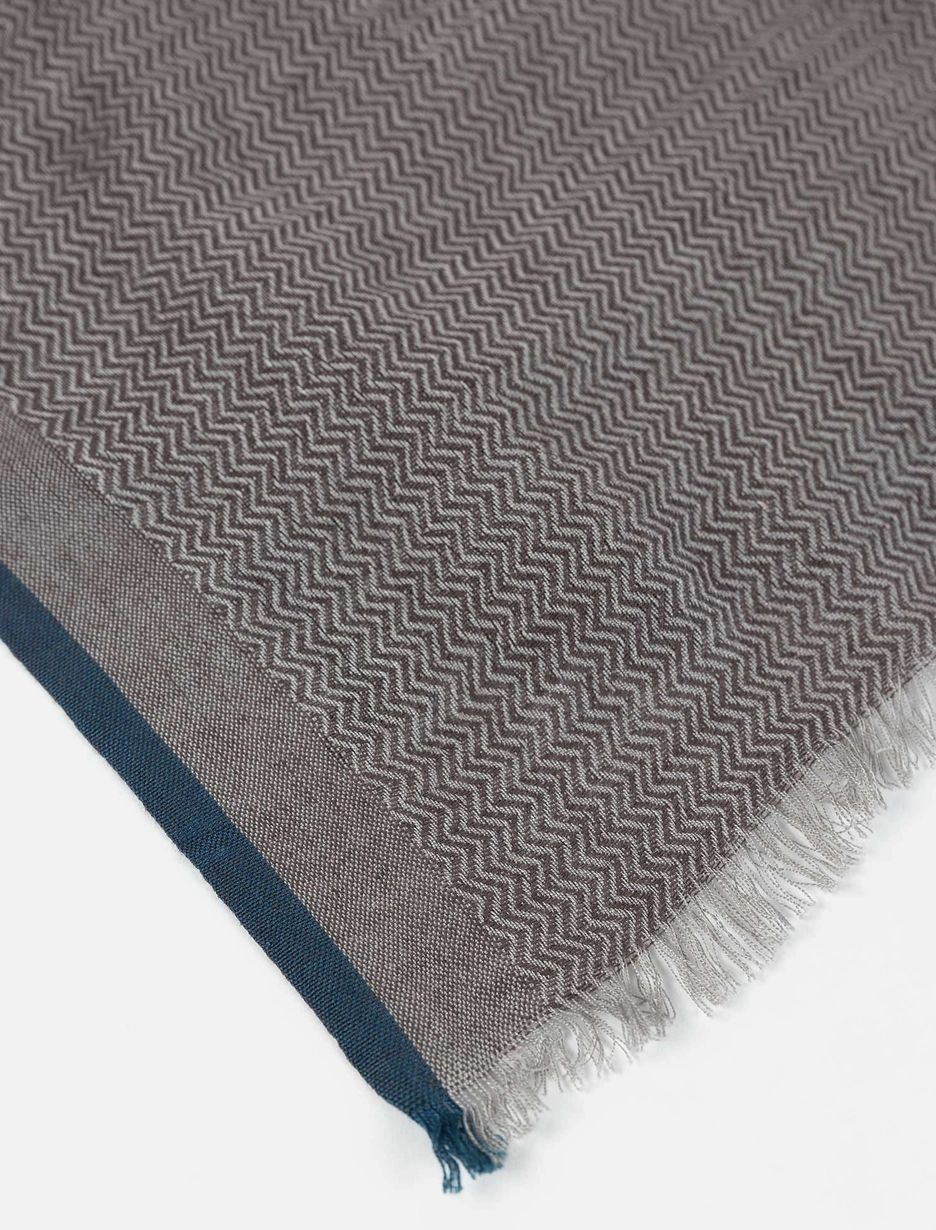 Fog Herringbone Scarf