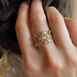 Sophie Deschamps Crystal & Tourmaline Ring