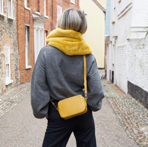 Mustard Rectangular Crossbody Bag