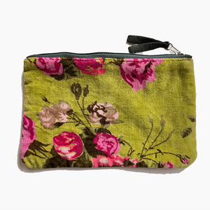 Napoli Velvet Pouch Lime