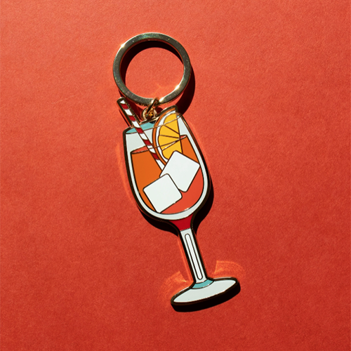 Aperol Spritz Keychain