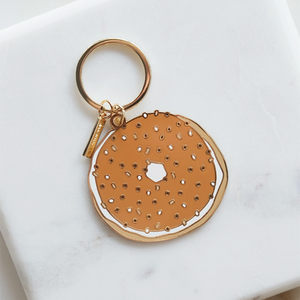 Bagel Keychain