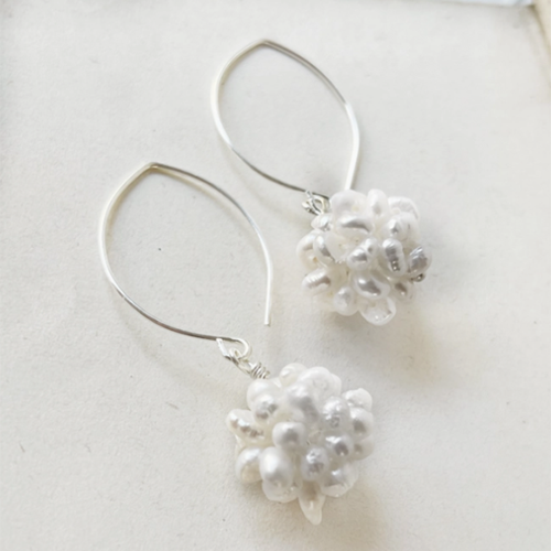 Pearl Ball Earrings