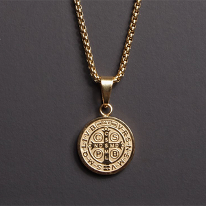 Gold St. Benedict Pendant