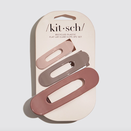 Kitsch Flat Lay Claw Clip 3 Pc Ultra Glossy Terracotta