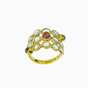 Sophie Deschamps Crystal & Tourmaline Ring