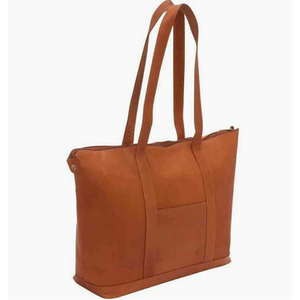 Leather Double Strap Tote