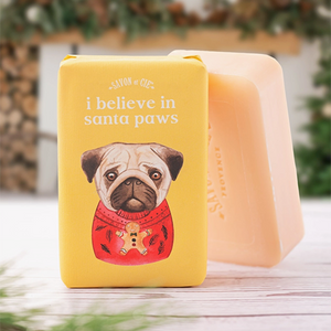 Festive Holiday Soap- Santa Paws