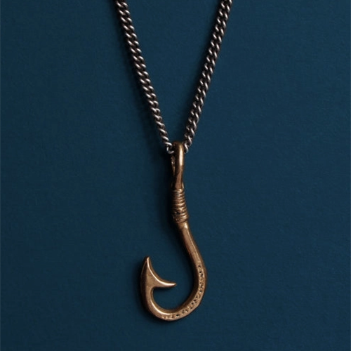 Bronze Hook Necklace