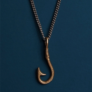 Bronze Hook Necklace