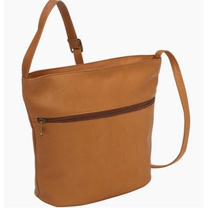 Leather Bucket Crossbody Shoulder Bag