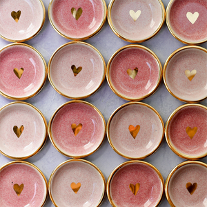 Pink Heart Trinket Dish