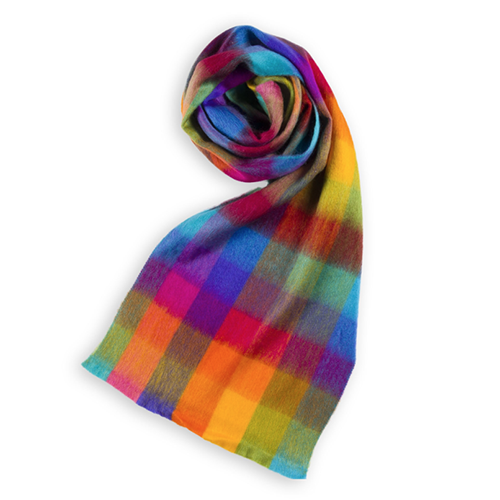 Seamless Scarf Multicolor Check