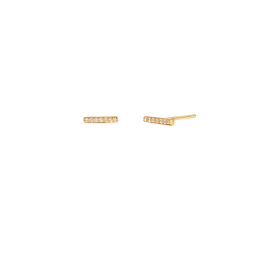 Leah Alexandra Pave Bar Studs