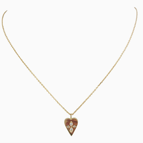 Sophie Deschamps Tiana Heart Necklace