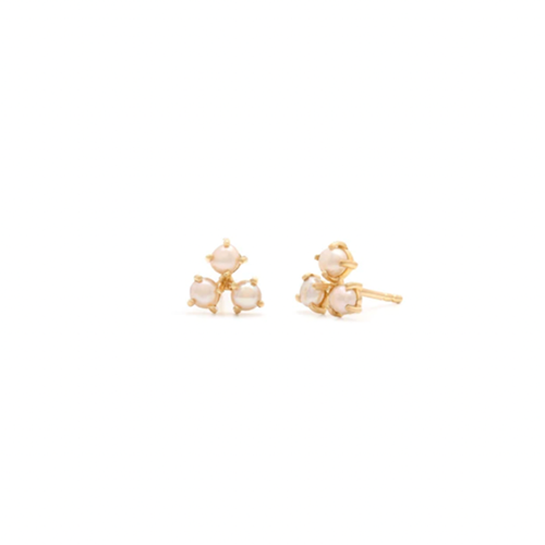 Leah Alexandra Trio Pearl Studs