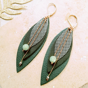 Earrings Pop Vert De Gris