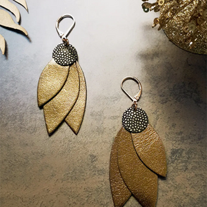 Celeste Olive Earrings