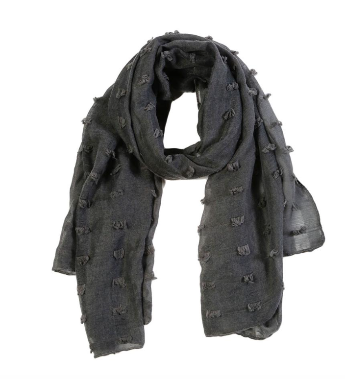 Scarf Poppy Charcoal